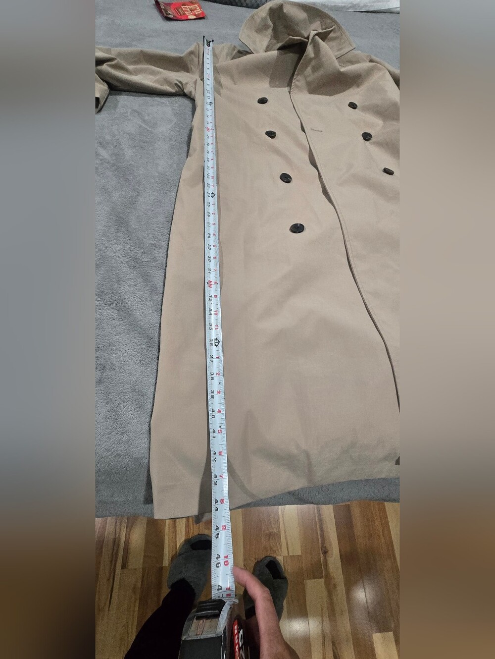 Classic Trenchcoat Jacket Tan Size Medium - Picture 5 of 5